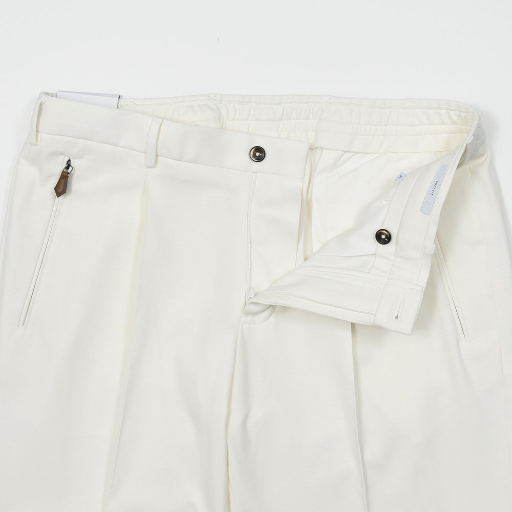 PT TORINO(ピーティー トリノ) NEW BERLIN サマージャージー ストレッチ 永久クリース 1プリーツパンツ SOFT FIT/VD02