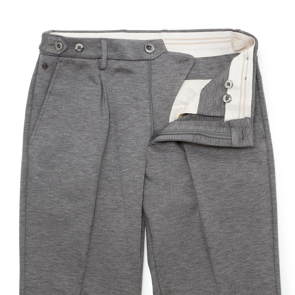 ジーティーアー / EASY CARE JERSEY 1プリーツ 裾リブ パンツ(Waist Comfort Band)/GIORGINO 27950