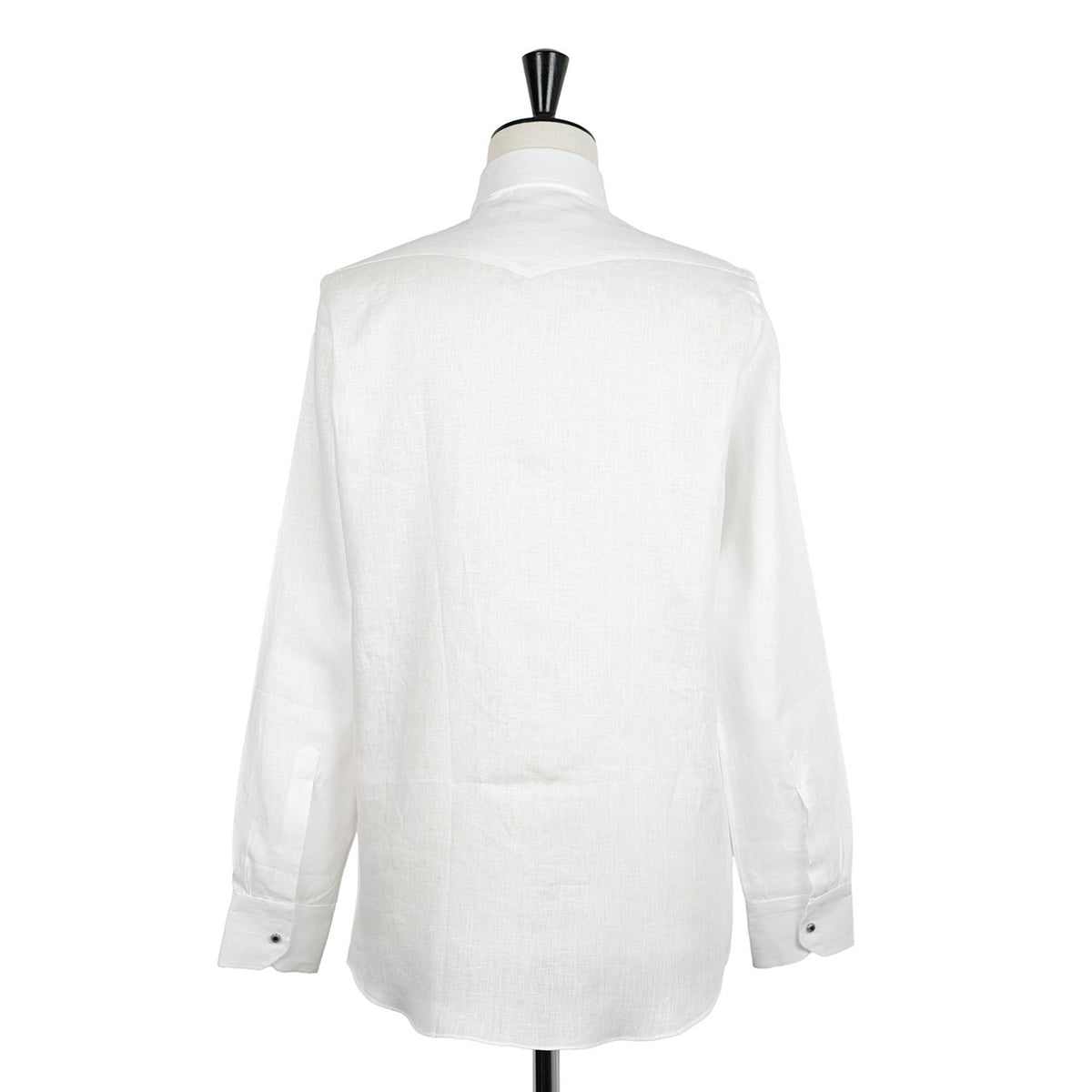 サルトリオ / リネン レギュラーカラー シャツ コンチョボタン / SCC0001 SH4642 / 01 ホワイト