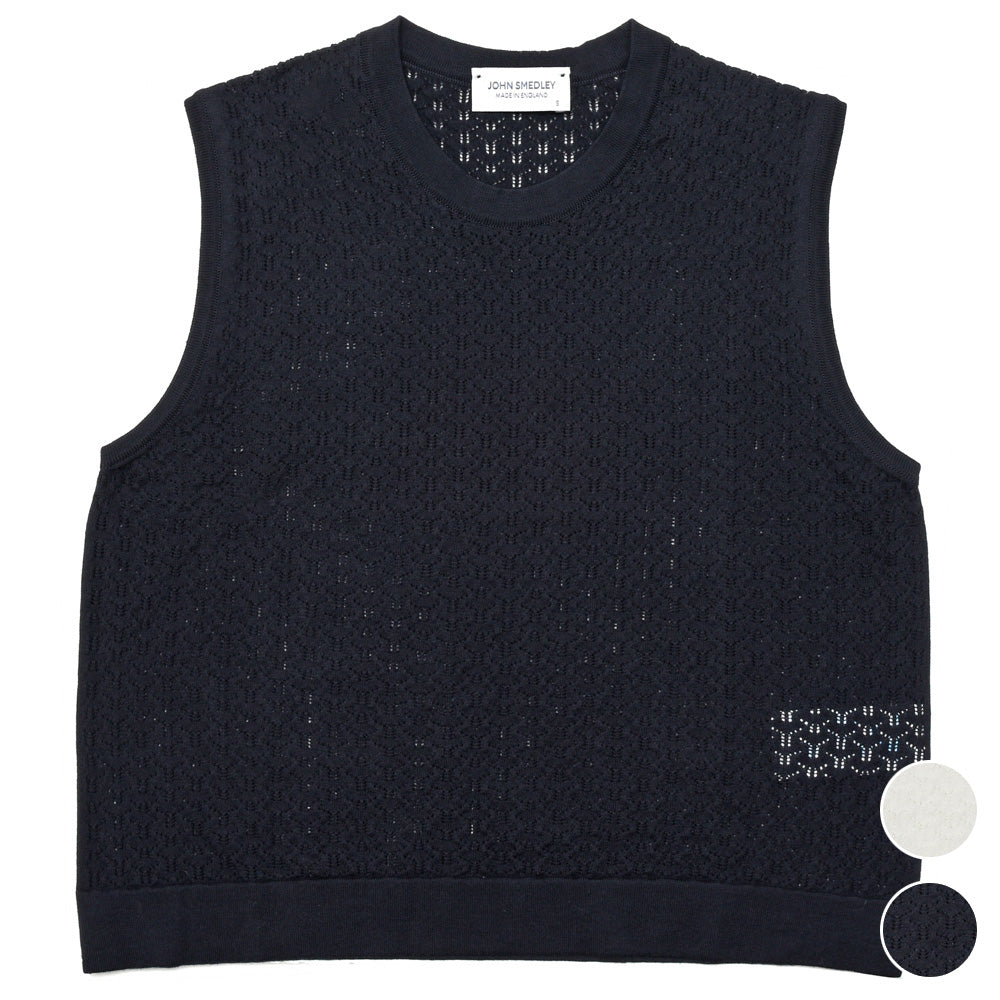 JOHN SMEDLEY(ジョンスメドレー) RIDLEY レースノースリーブトップ