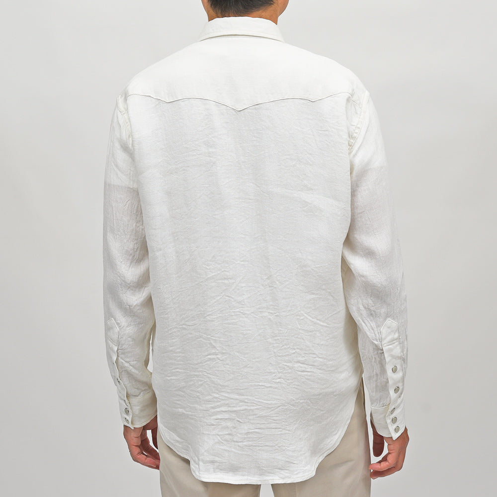 COHERENCE(コヒーレンス) ABIQUIU リネンレーヨン AEROCLOTH LINEN ウエスタンシャツ