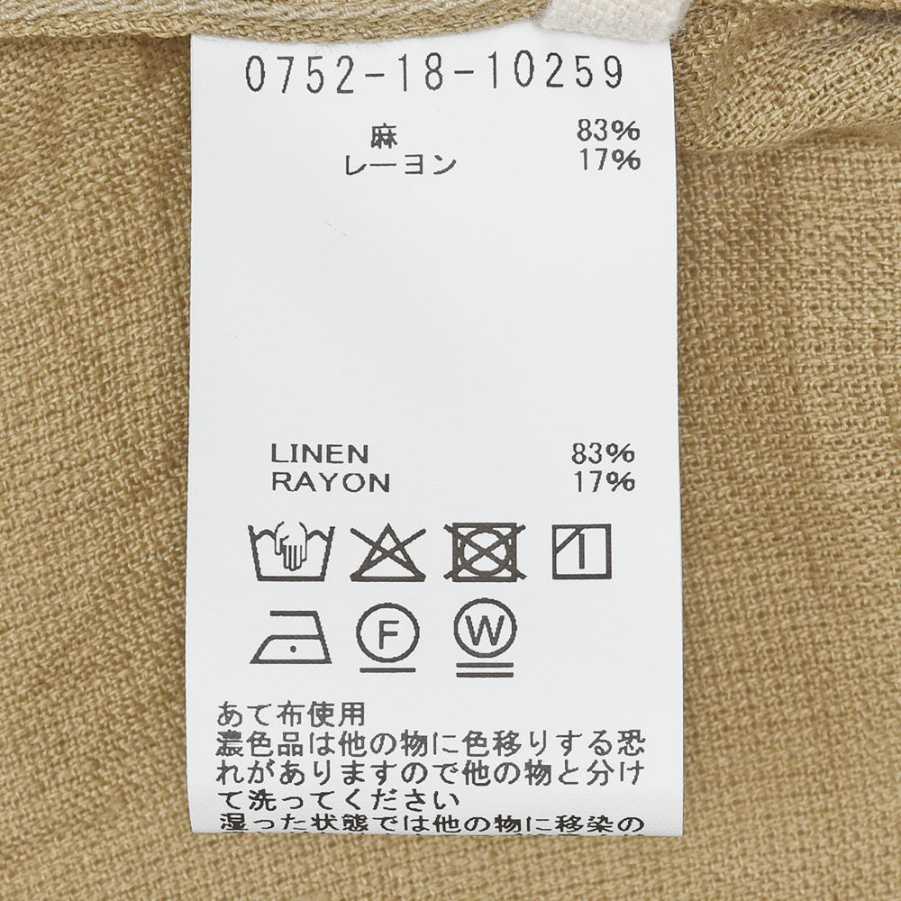 COHERENCE(コヒーレンス) ABIQUIU リネンレーヨン AEROCLOTH LINEN ウエスタンシャツ