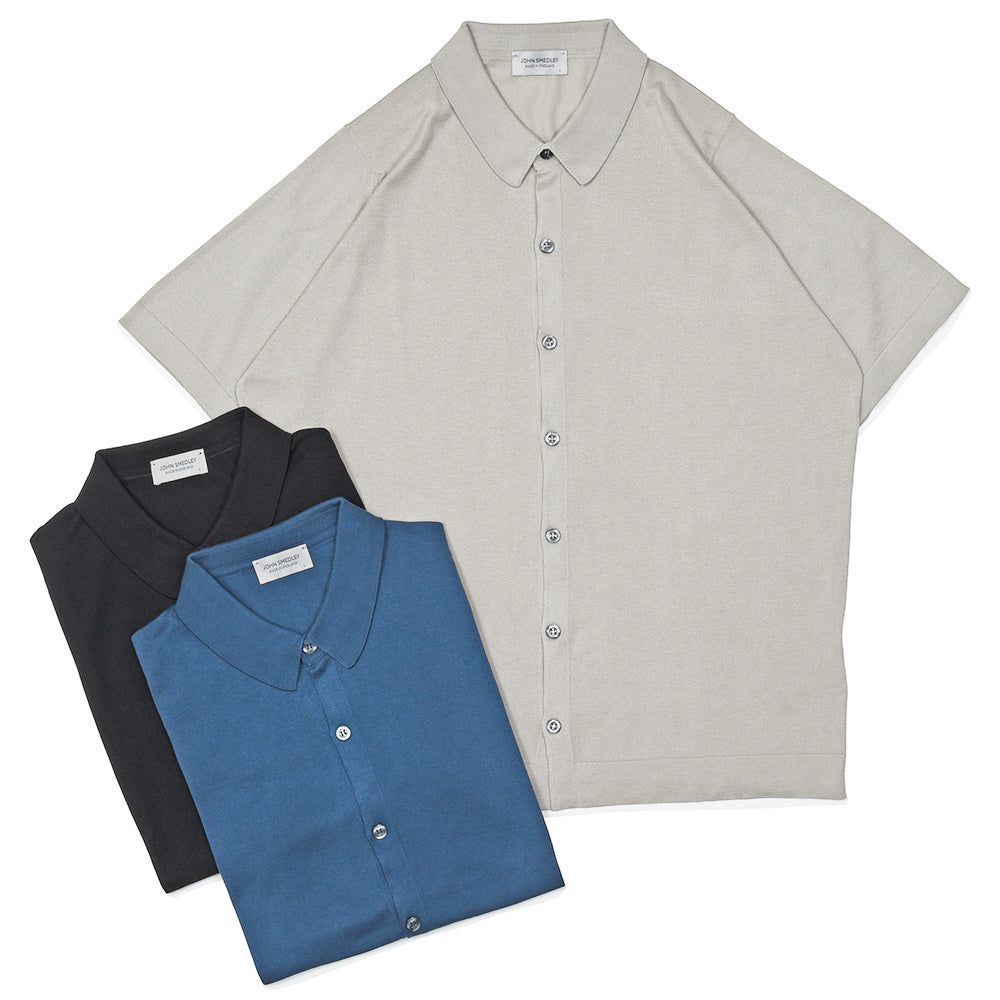 JOHN SMEDLEY(ジョンスメドレー) FOLKE シーアイランドコットン 30ゲージ ニットシャツ EASY FIT