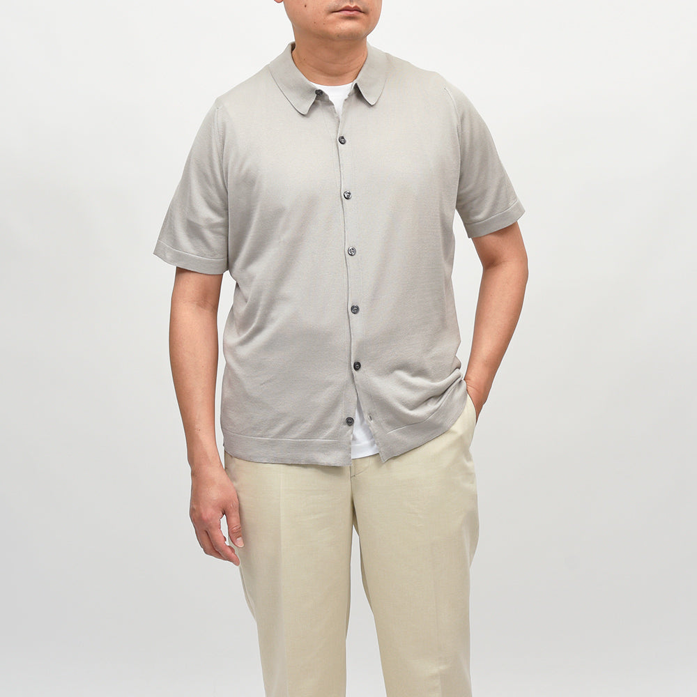 JOHN SMEDLEY(ジョンスメドレー) FOLKE シーアイランドコットン 30ゲージ ニットシャツ EASY FIT