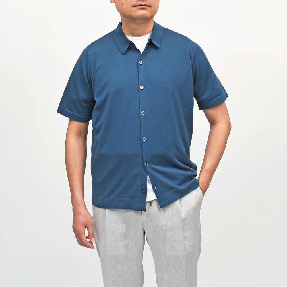 JOHN SMEDLEY(ジョンスメドレー) FOLKE シーアイランドコットン 30ゲージ ニットシャツ EASY FIT