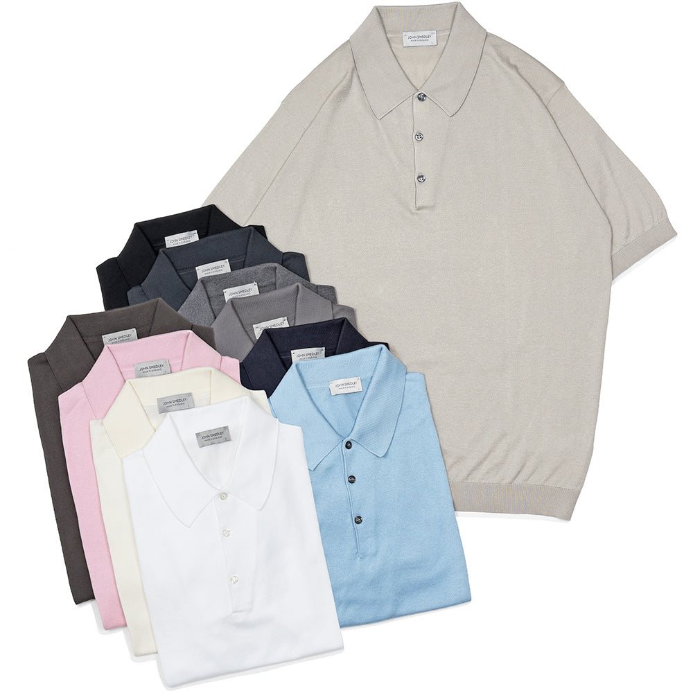 JOHN SMEDLEY(ジョンスメドレー) ISIS シーアイランドコットン 30ゲージ ニットポロシャツ EASY FIT
