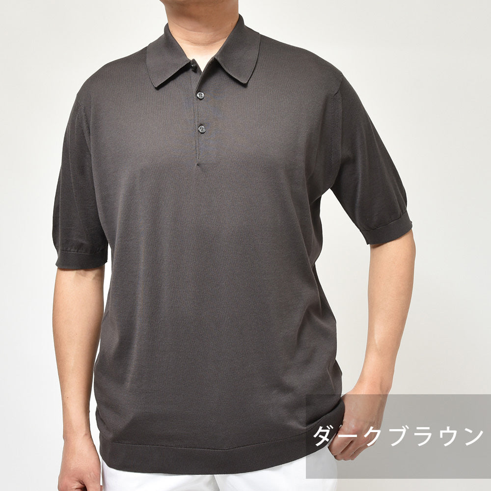 JOHN SMEDLEY(ジョンスメドレー) ISIS シーアイランドコットン 30ゲージ ニットポロシャツ EASY FIT