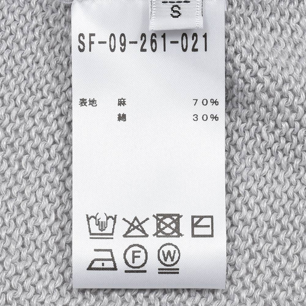 Settefili Cashmere(セッテフィーリ カシミア) リネンコットン スキッパーニットポロ