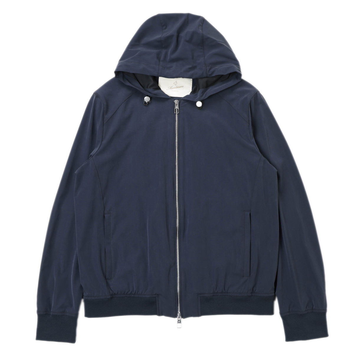 モンテコーレ / シルク ストレッチ ジップアップ フーディー ブルゾン/S10MUC983 6137-983355 0089