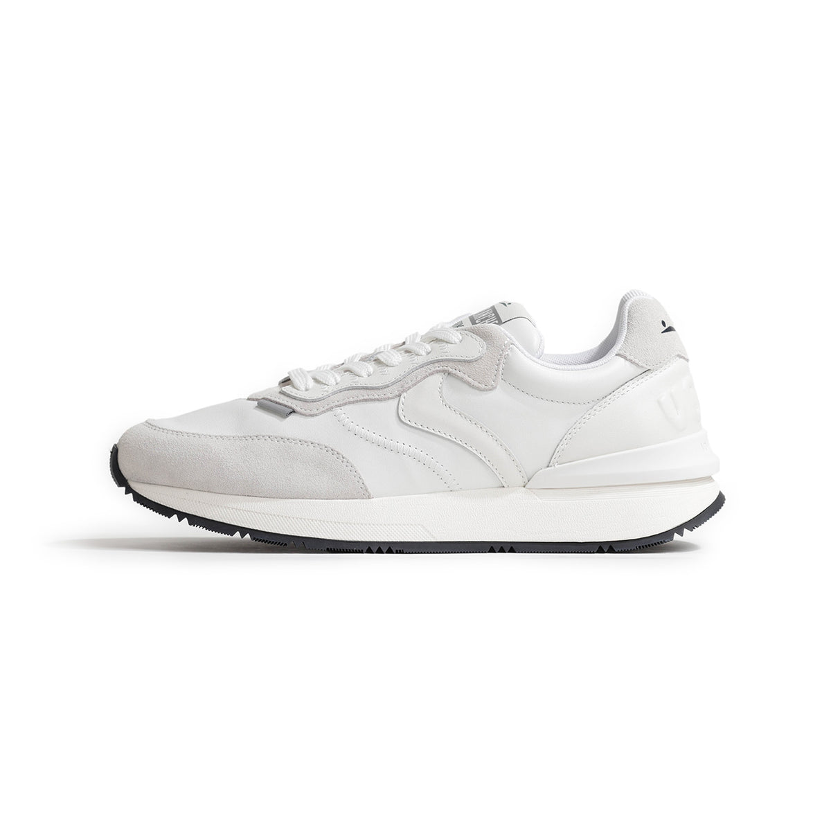 ボイルブランシェ / レザー スエード 厚底 ローカット レースアップ スニーカー/QWARK EASY 14 1N21 WHITE