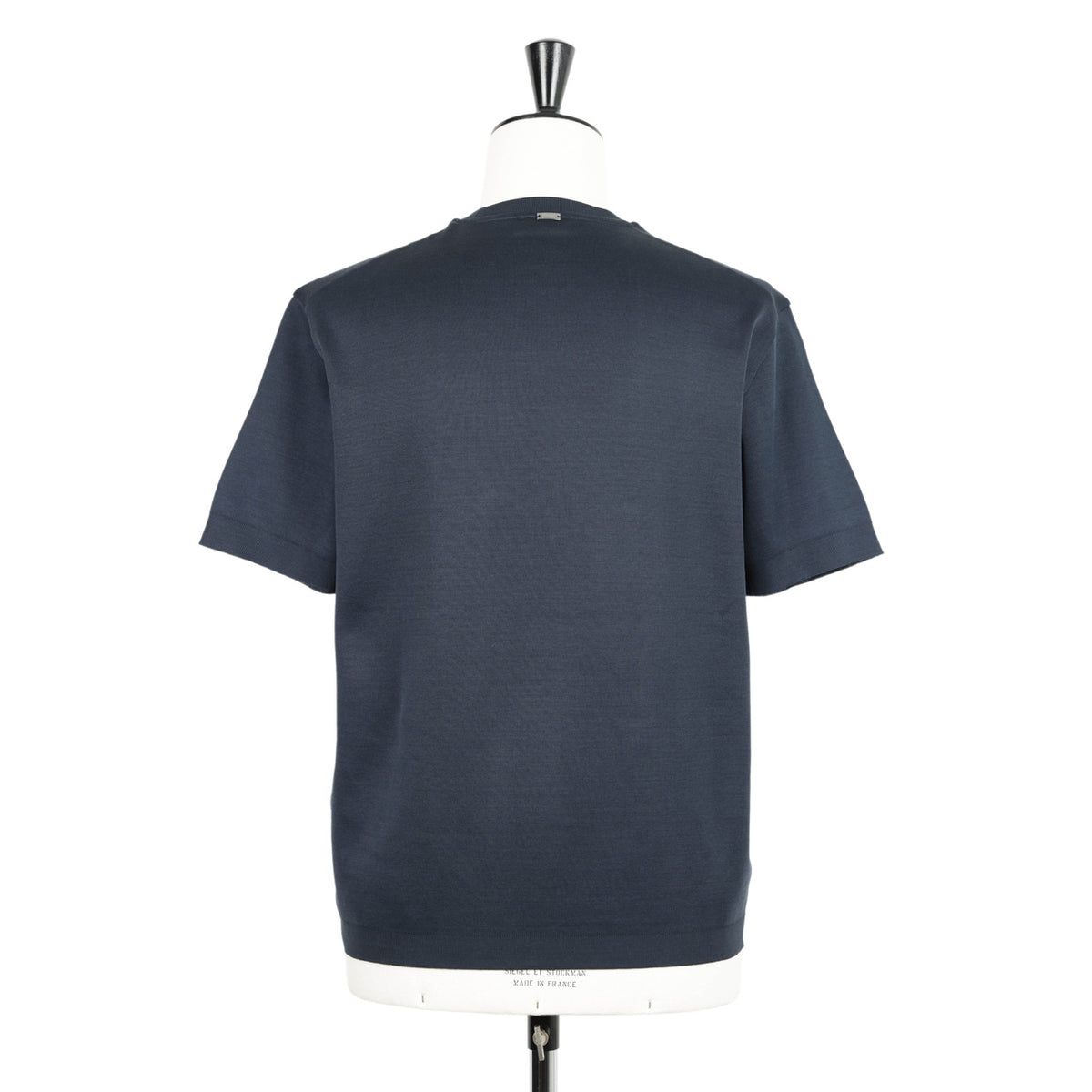 HERNO ヘルノ カットソー クルーネック コットン ジャージ ニット調 半袖 JG000206U 9201 ネイビー