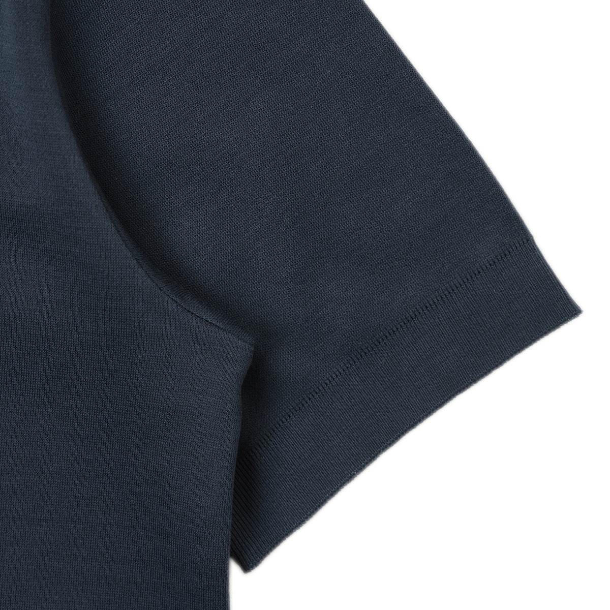 HERNO ヘルノ カットソー クルーネック コットン ジャージ ニット調 半袖 JG000206U 9201 ネイビー
