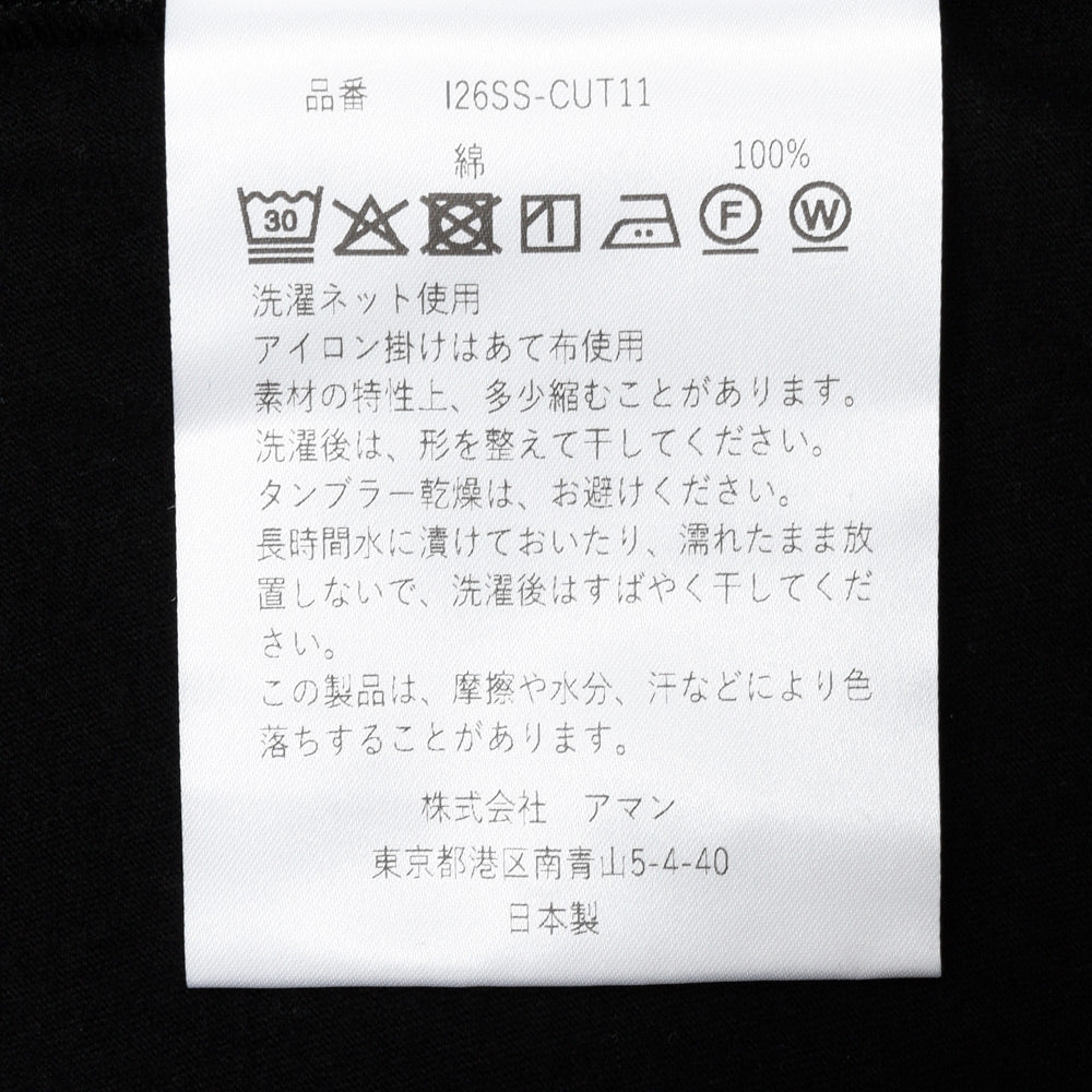 INSCRIRE(アンスクリア) CUT11 ラフィガーゼノースリーブT