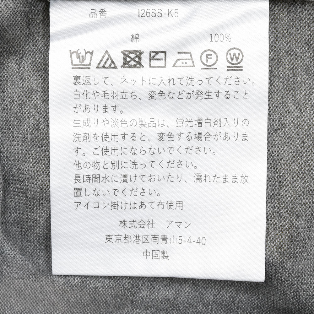 INSCRIRE(アンスクリア) K5 ショートスリーブコットンニットT
