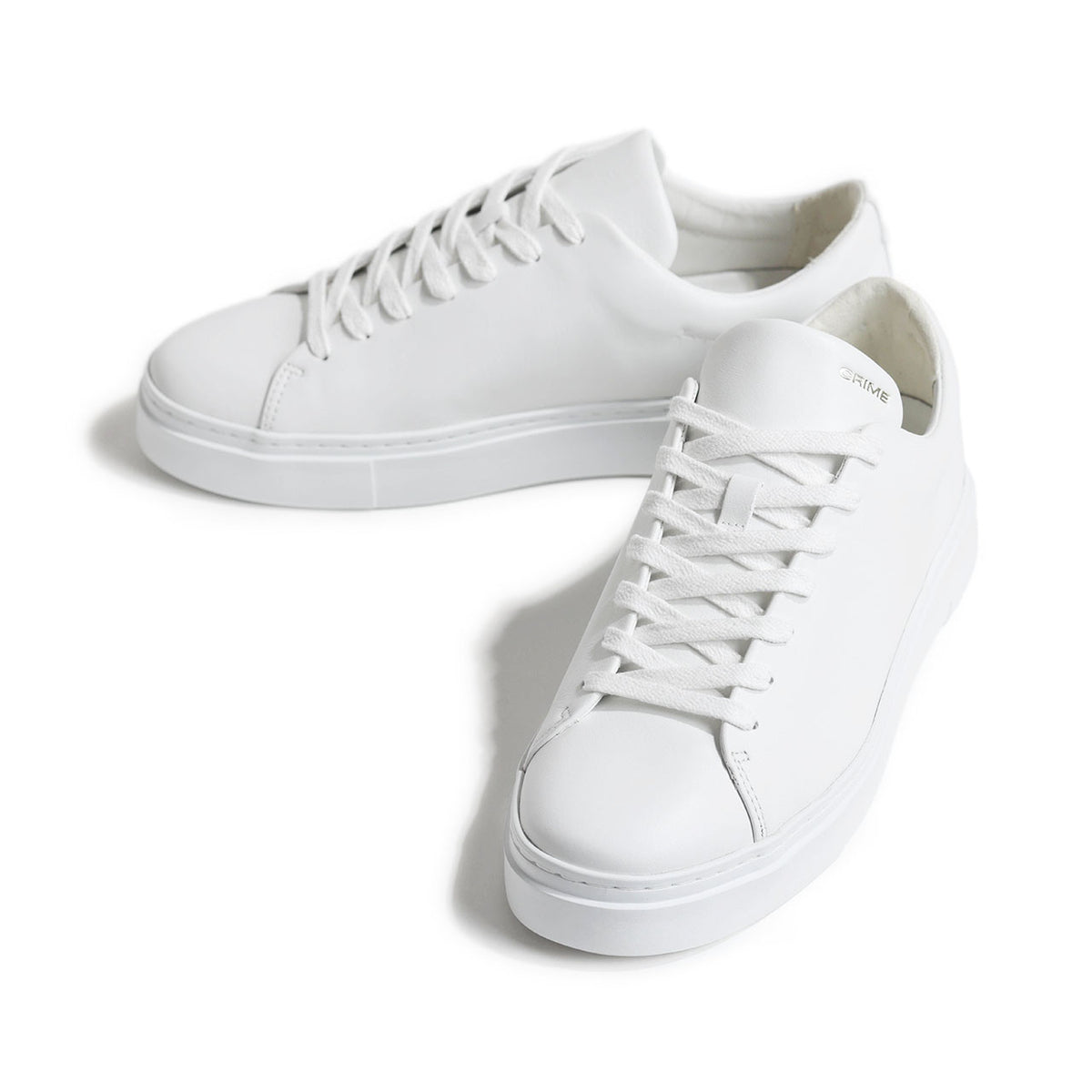 クライムロンドン / カーフレザー ローカット レースアップ スニーカー/MINIMAL 12580AA5 10 WHITE