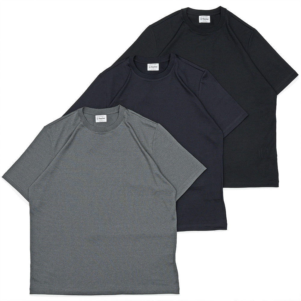 Yonetomi(ヨネトミ) WOOL SILK DRESS T-SHIRT ウールシルク クルーネックカットソー