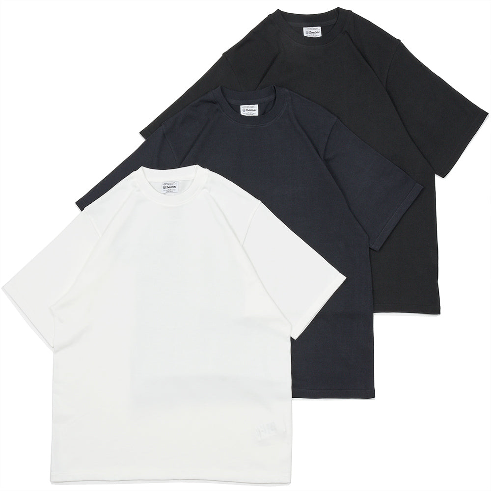 Yonetomi(ヨネトミ) RIGID SEA ISLAND COTTON YOKO-MARUDO KNIT TEE シーアイランドコットン クルーネックニット