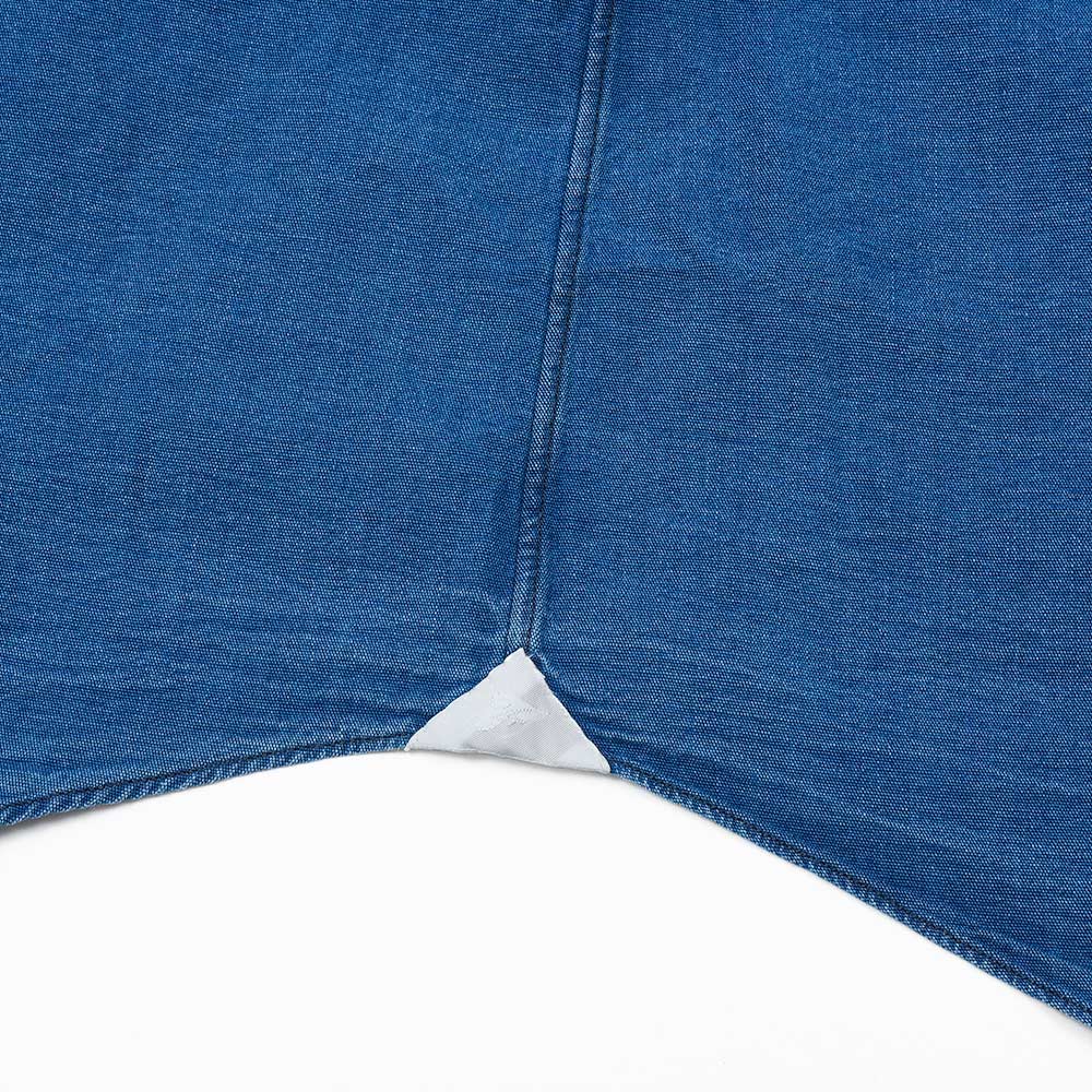 Finamore(フィナモレ) VITTORIO/BALI コットンシャンブレー セミワイドカラーシャツ