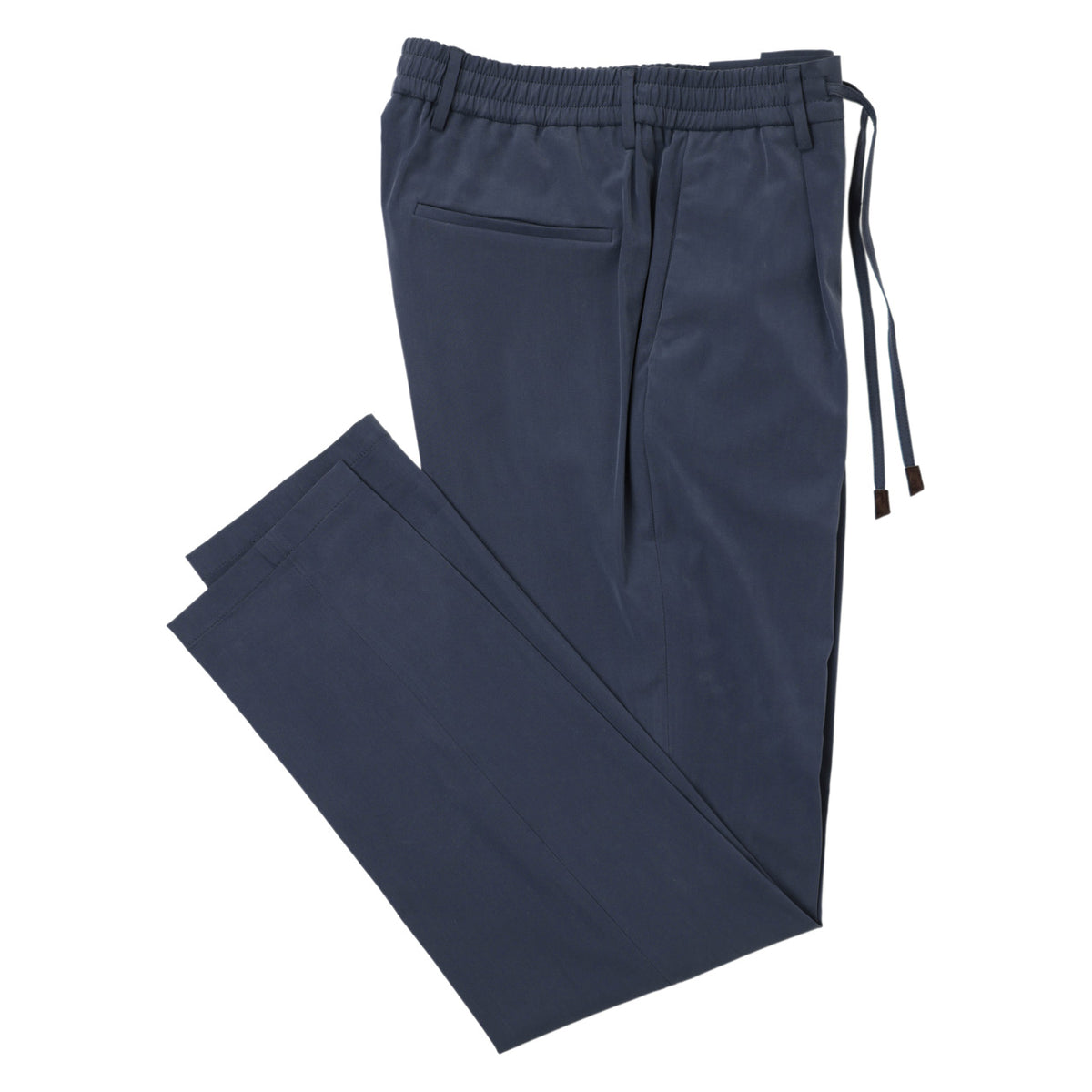 モンテコーレ / シルク ストレッチ テーパード パンツ ウエストゴム ドローコード/ S10MUP984 6137-984355 / 0089 ネイビー
