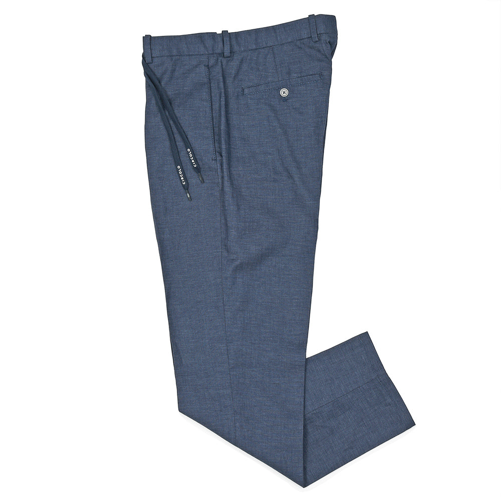 CIRCOLO 1901(チルコロ1901) コットンリネン ストレッチ セットアップ対応 1プリーツパンツ