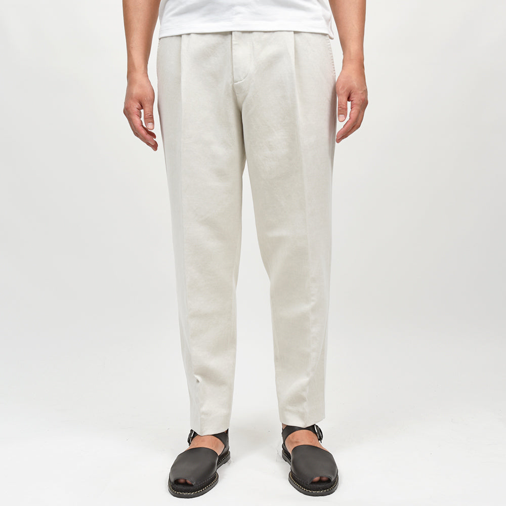 CIRCOLO 1901(チルコロ1901) コットンリネン ツイル セットアップ対応 1プリーツパンツ