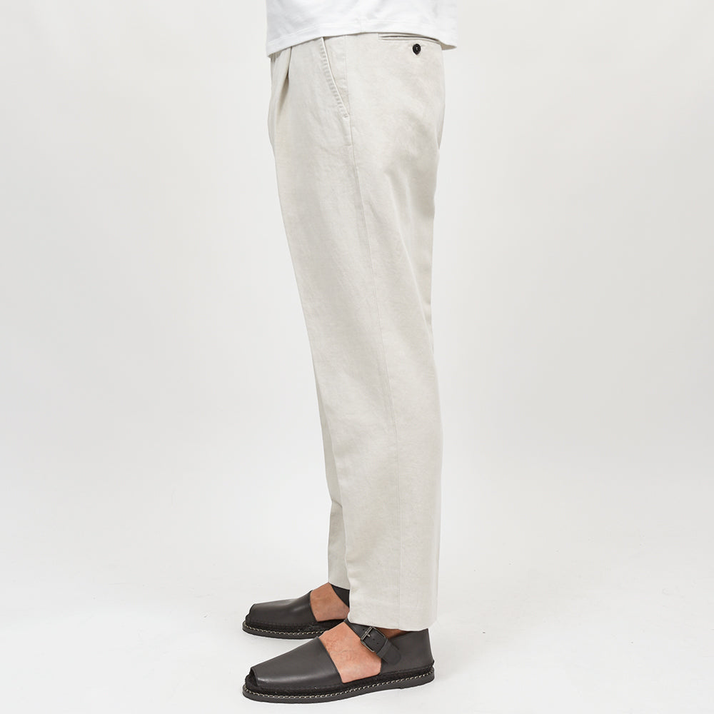 CIRCOLO 1901(チルコロ1901) コットンリネン ツイル セットアップ対応 1プリーツパンツ