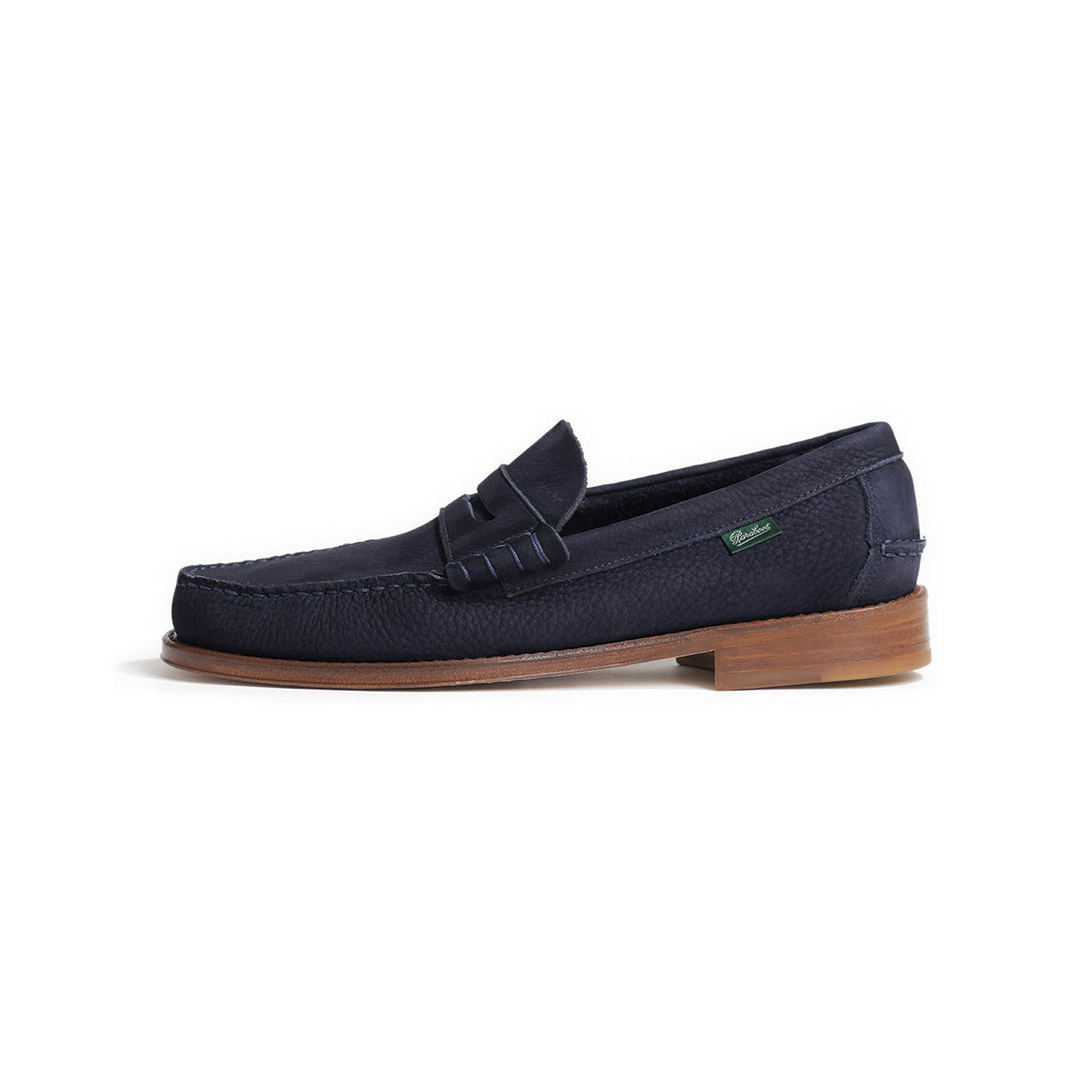 パラブーツ / 【初のレザーソール】CORAUX ヌバック デッキシューズ/187240 NUBUCK NAVY