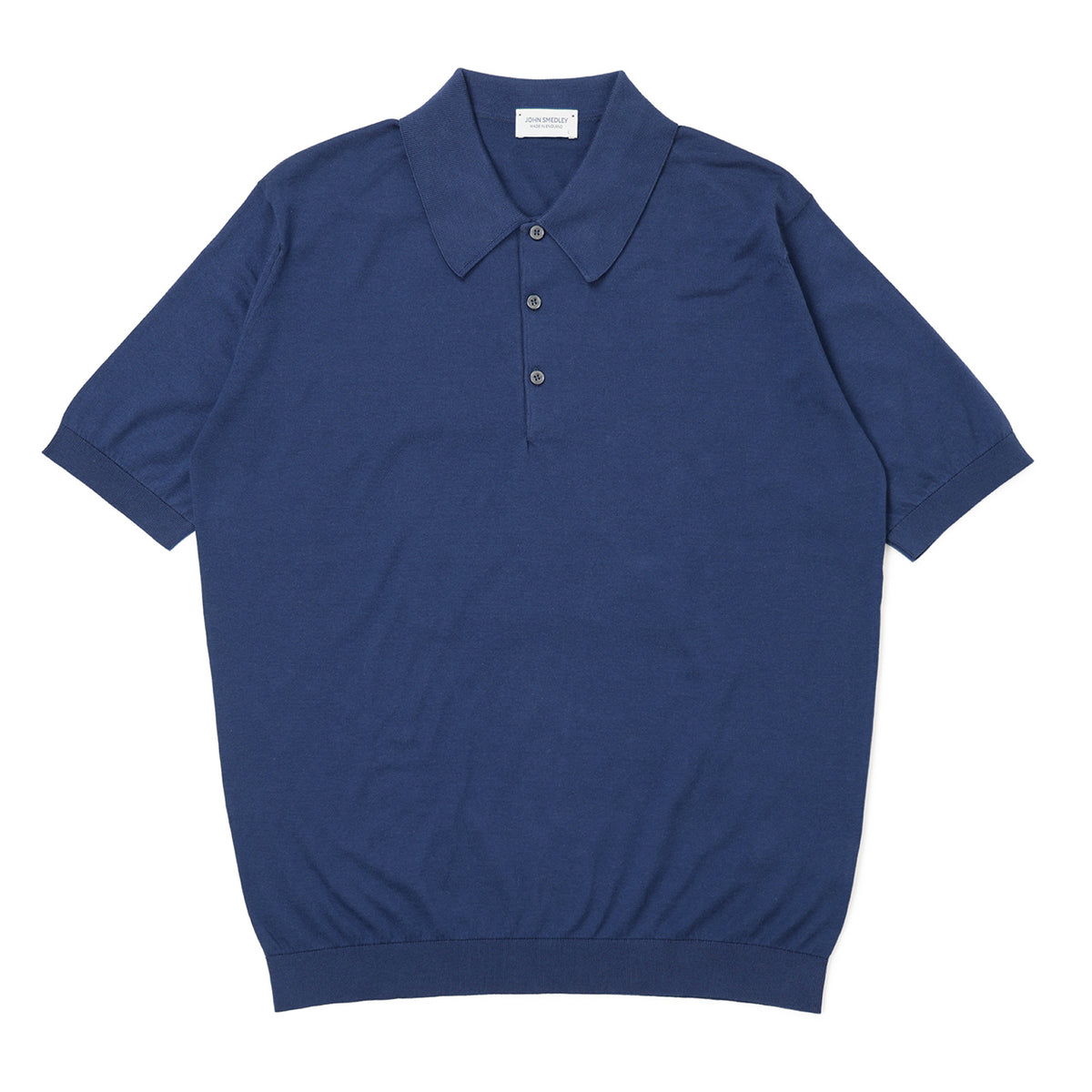 ジョンスメドレー / 30ゲージ シーアイランドコットン ニット ポロシャツ/ISIS FRENCH NAVY