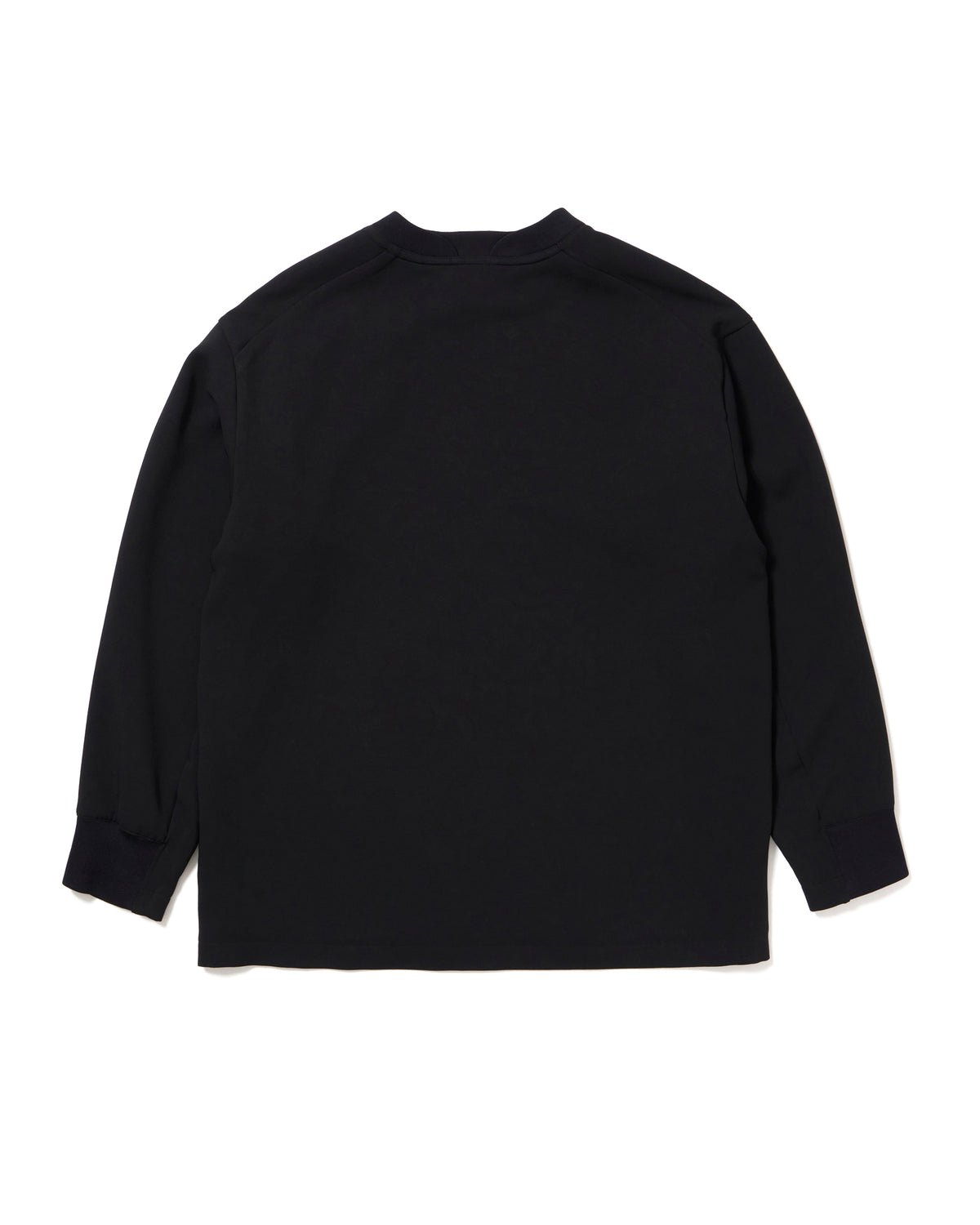 イスピラ / SH-IS-AS-0-009 スウェットライク ロングスリーブT-SHIRT / ブラック