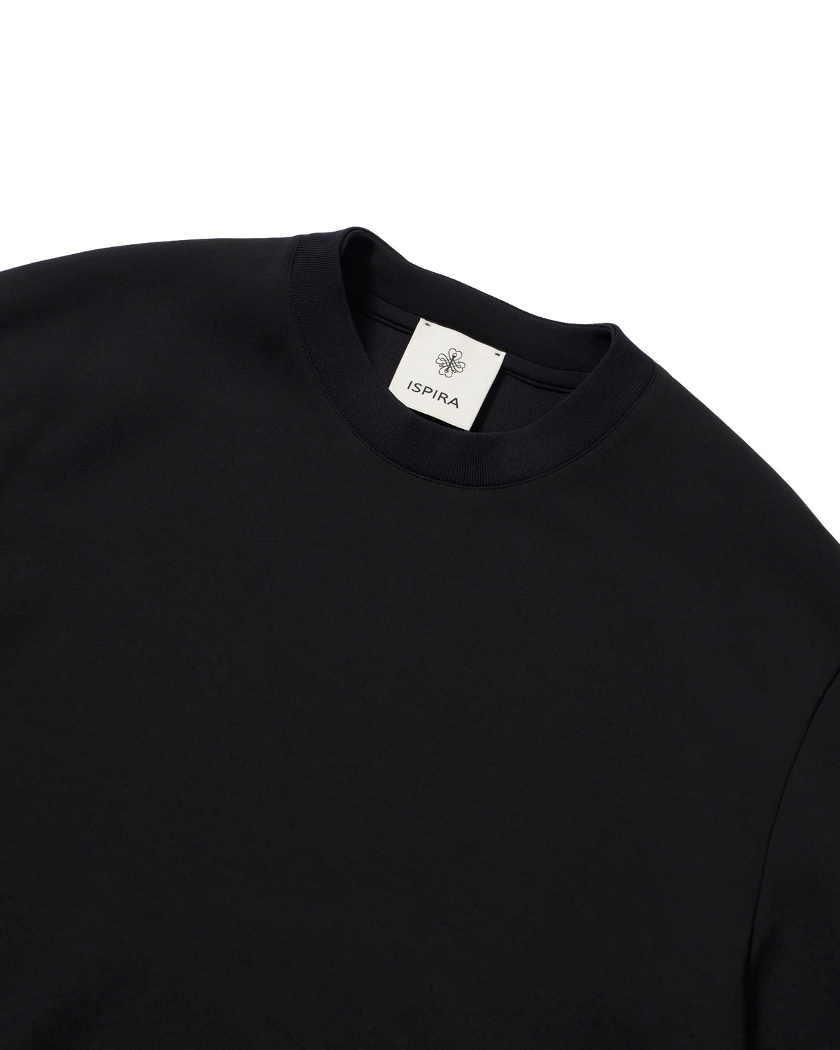 イスピラ / SH-IS-AS-0-009 スウェットライク ロングスリーブT-SHIRT / ブラック