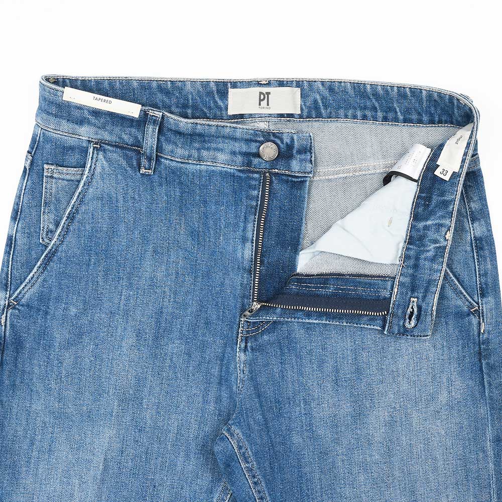 PT TORINO DENIM(ピーティートリノデニム) INDIE コットンストレッチ デニムスラックス/TX1640
