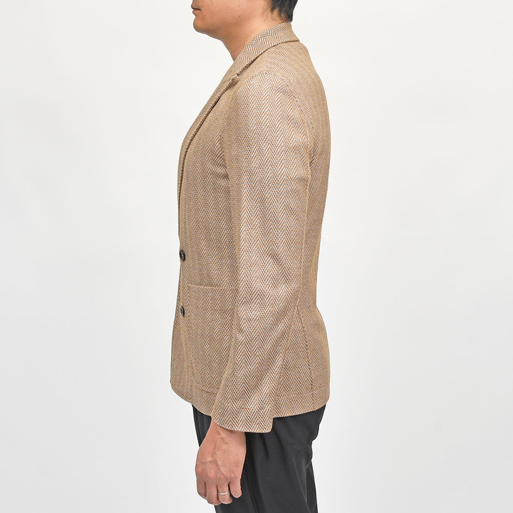 CIRCOLO 1901(チルコロ1901) S.JACKET コットン ジャージー ヘリンボーン ダブルシャツジャケット