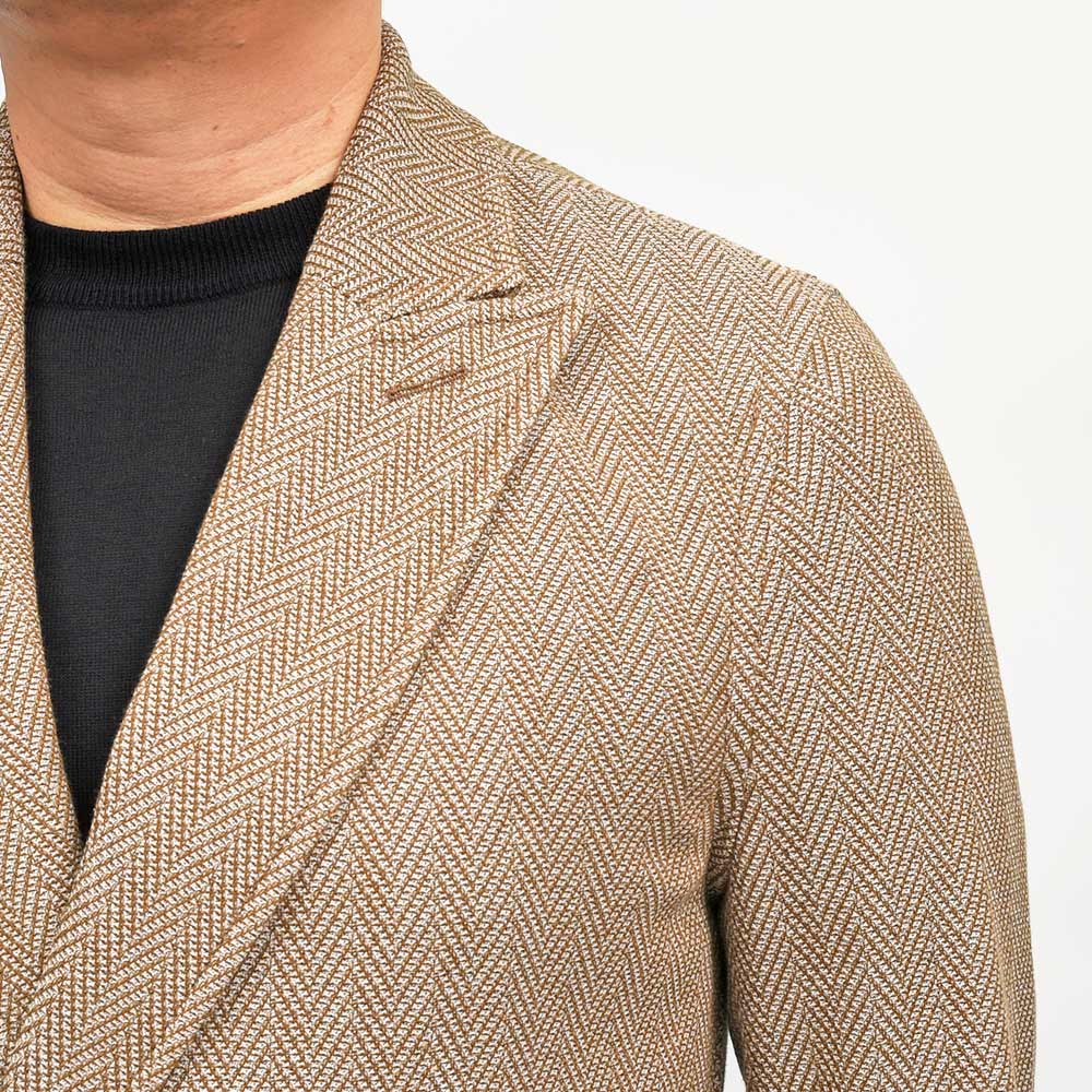 CIRCOLO 1901(チルコロ1901) S.JACKET コットン ジャージー ヘリンボーン ダブルシャツジャケット