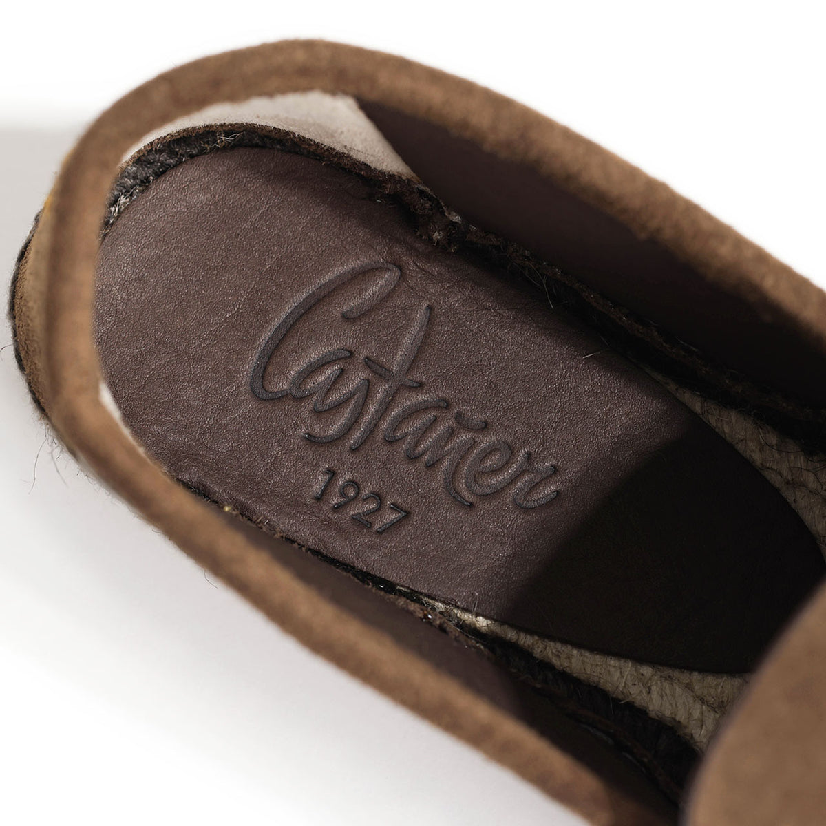 カスタニエール / NEALS スエード Uチップ エスパドリーユスリッポン/MARRON