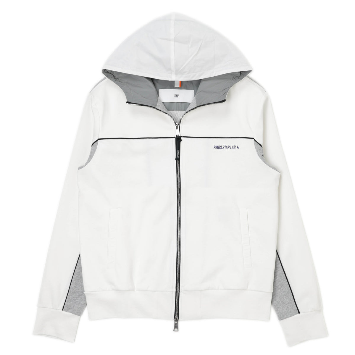ピーエムディーエス / コットン ポリエステル ジップアップ パーカー/ABEL JK3849 T773 WHITE/GRAY