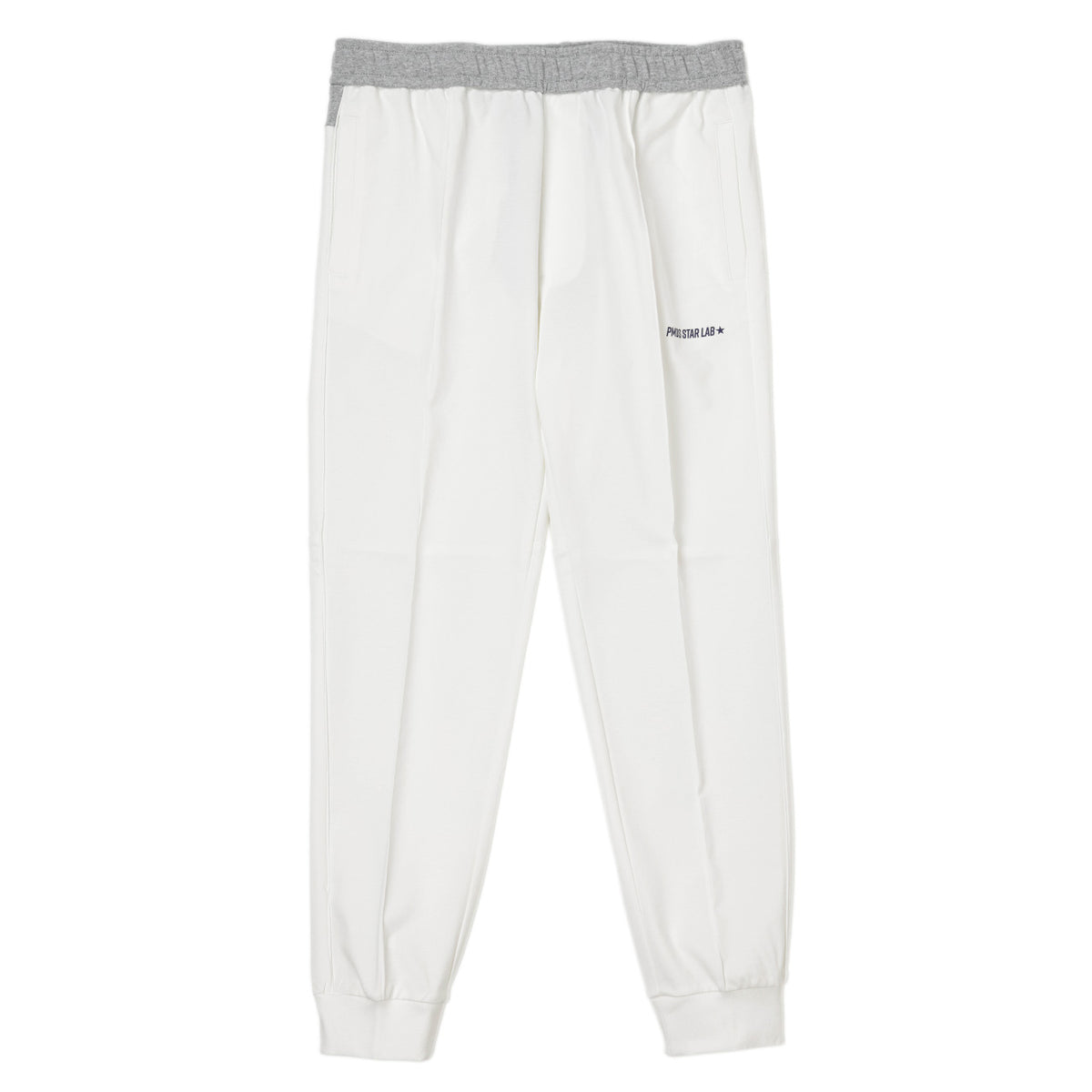 ピーエムディーエス / コットン ポリエステル イージー ジョガーパンツ/ARLEY SWP746 T773 WHITE/GRAY