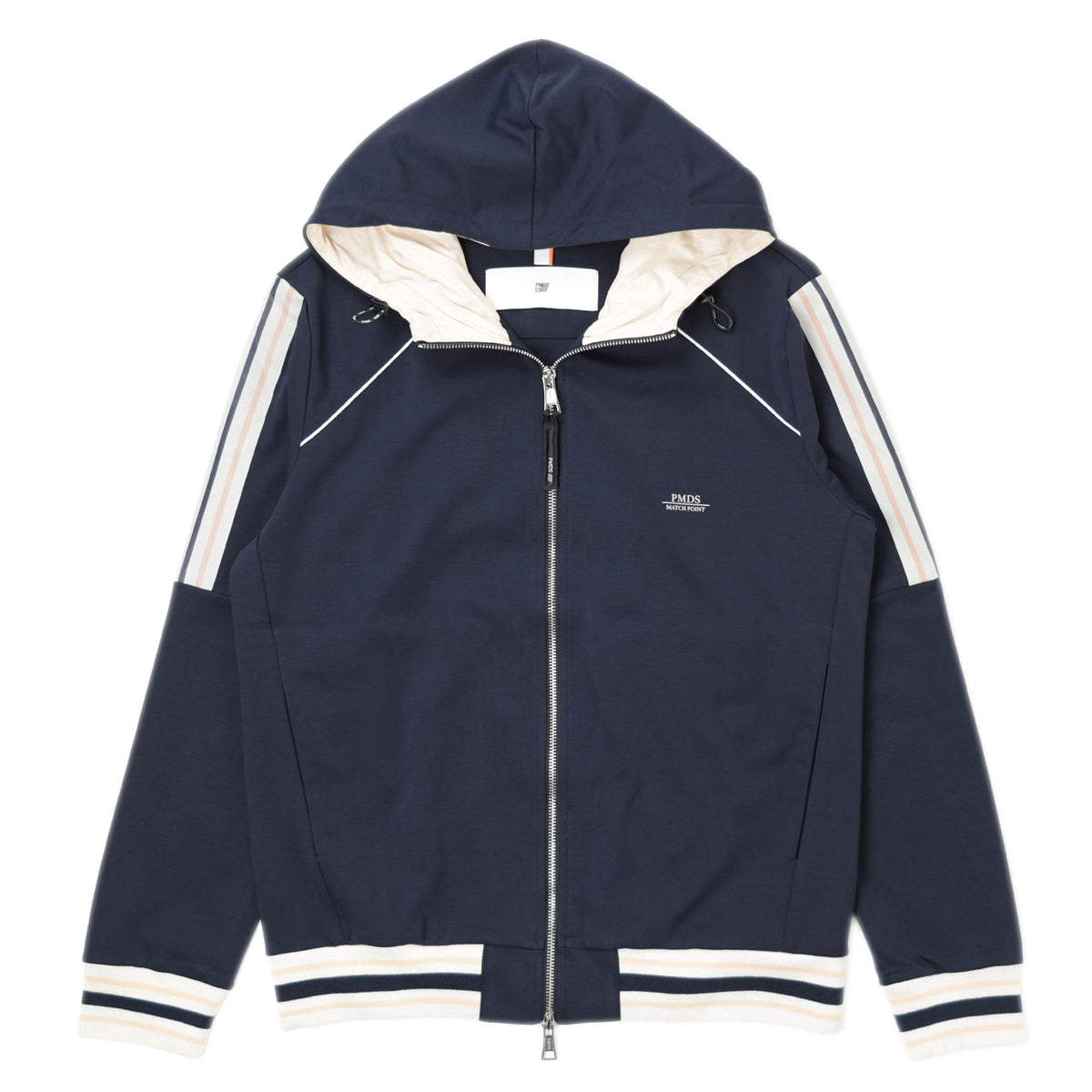 ピーエムディーエス / コットン ポリエステル ストレッチ ジャージ パーカー/EVER HOOD SW447 T773 NAVY