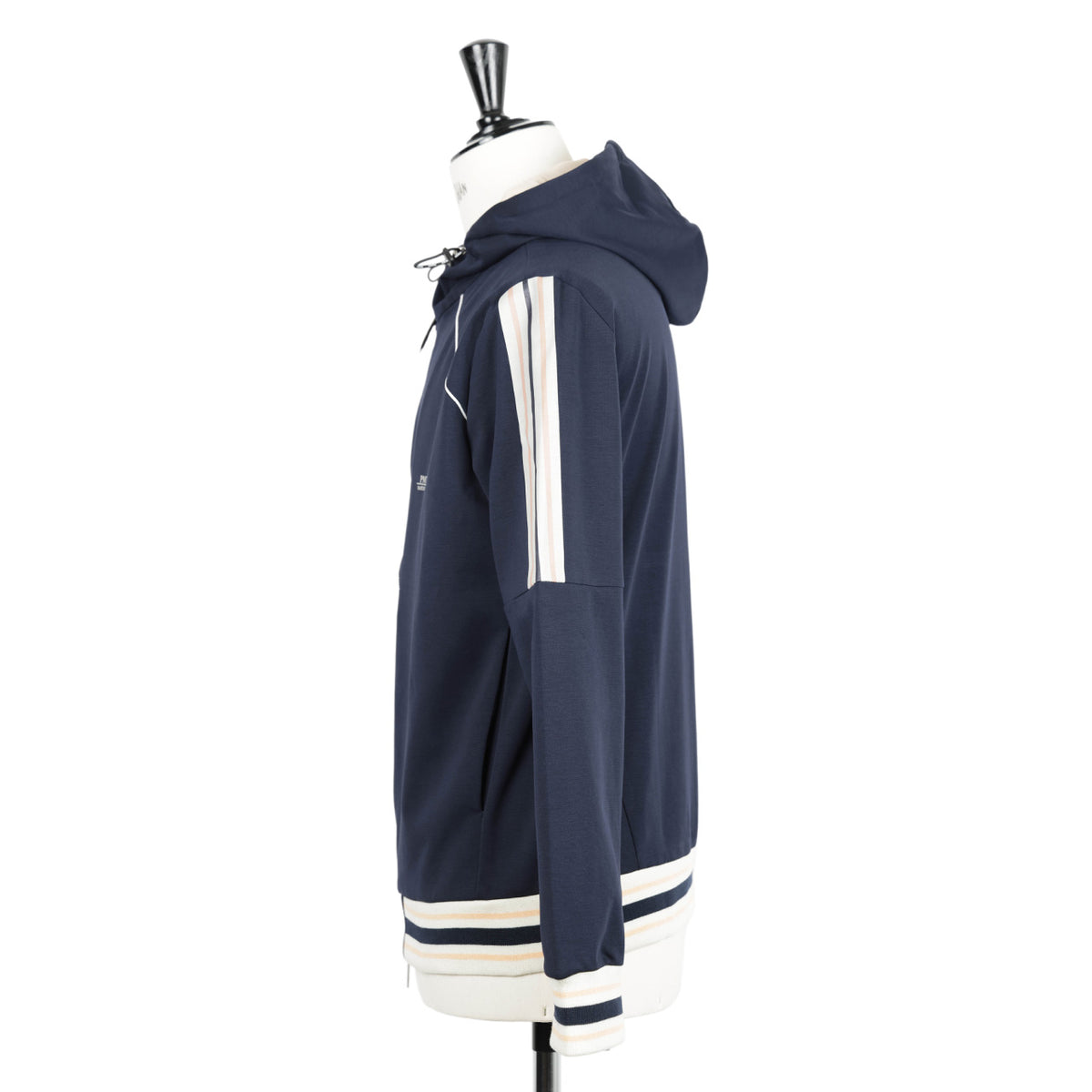 ピーエムディーエス / コットン ポリエステル ストレッチ ジャージ パーカー/EVER HOOD SW447 T773 NAVY
