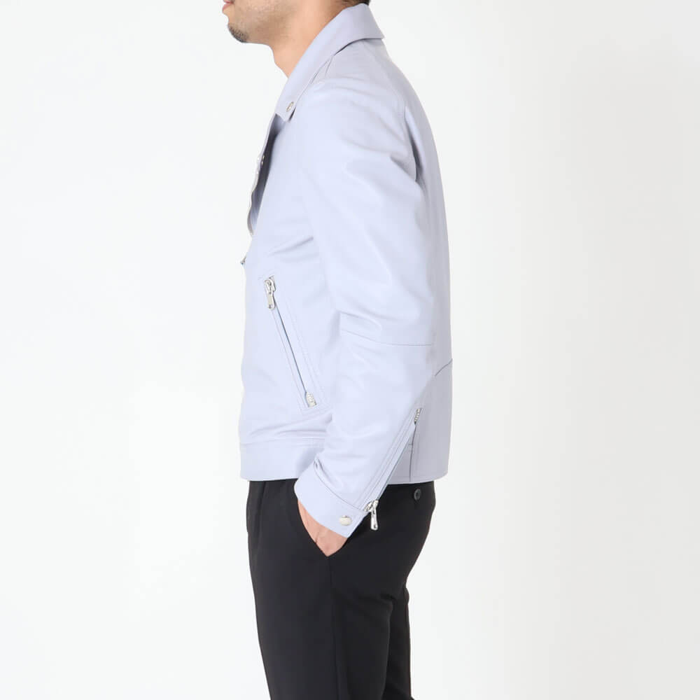 エンメティ / 【着数限定販売】BR別注 スペシャルナッパレザー ダブルライダース/GABRIELE_BR/L.LAVENDER