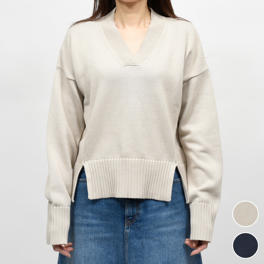 SCAGLIONE(スカリオーネ) DSC025 ソフトコットンリブVネック