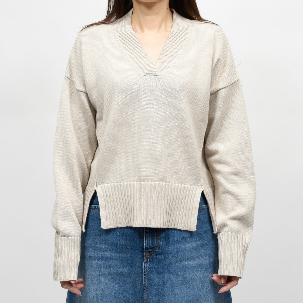 SCAGLIONE(スカリオーネ) DSC025 ソフトコットンリブVネック