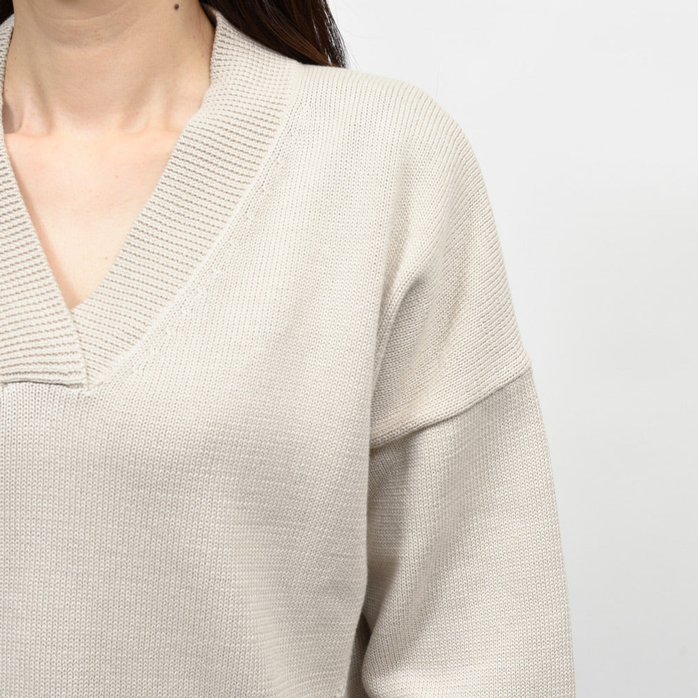 SCAGLIONE(スカリオーネ) DSC025 ソフトコットンリブVネック
