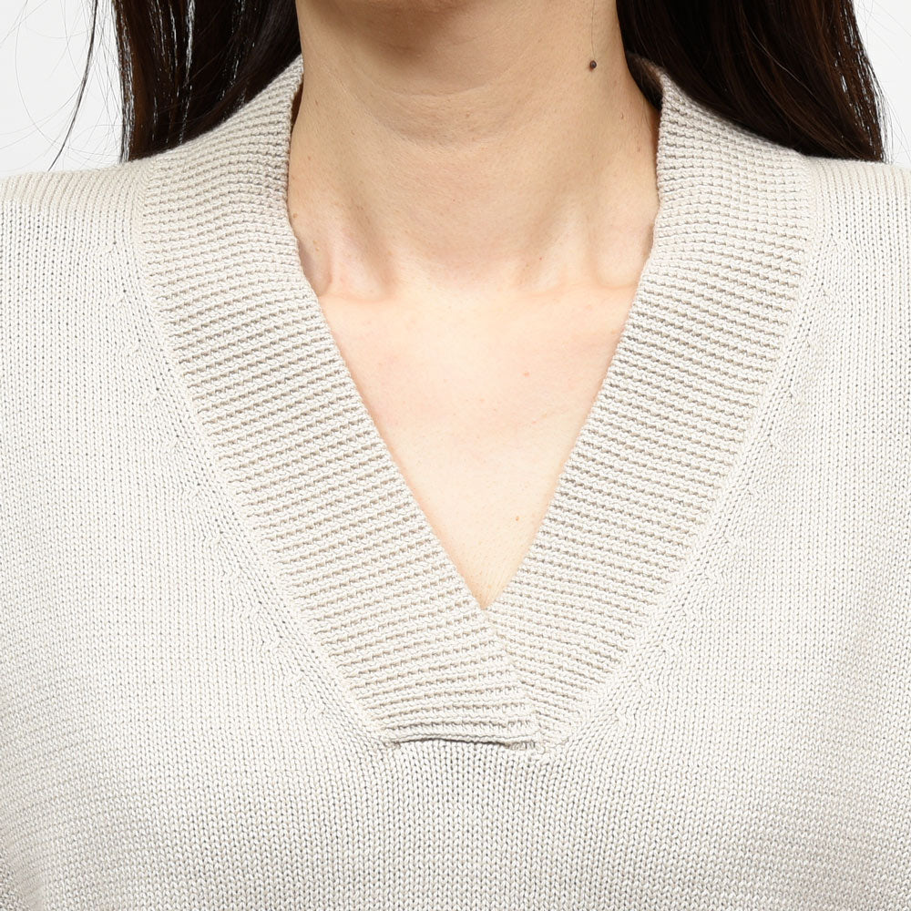 SCAGLIONE(スカリオーネ) DSC025 ソフトコットンリブVネック