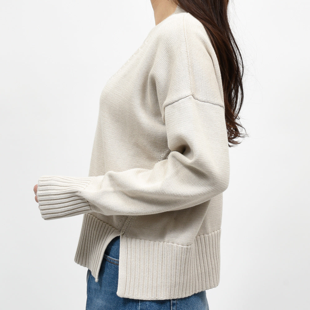 SCAGLIONE(スカリオーネ) DSC025 ソフトコットンリブVネック