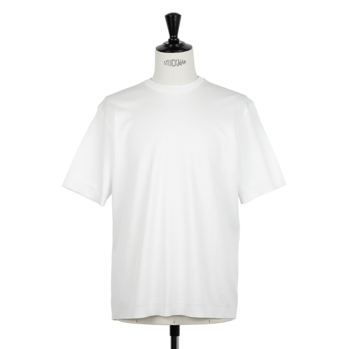 HERNO ヘルノ カットソー クルーネック コットン ジャージ ニット調 半袖 JG000206U 1000 ホワイト