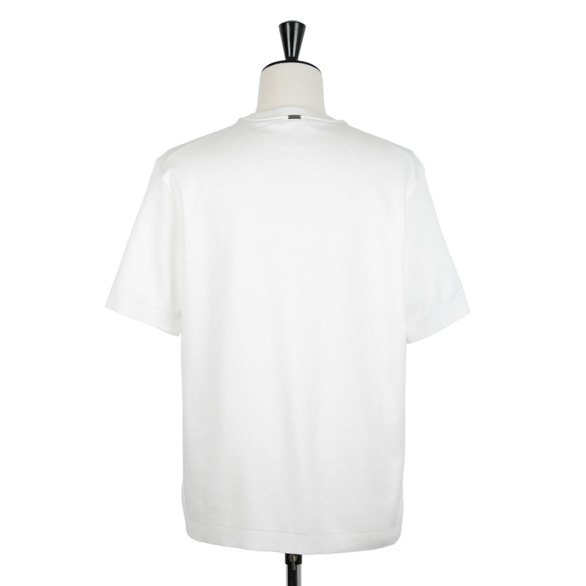 HERNO ヘルノ カットソー クルーネック コットン ジャージ ニット調 半袖 JG000206U 1000 ホワイト