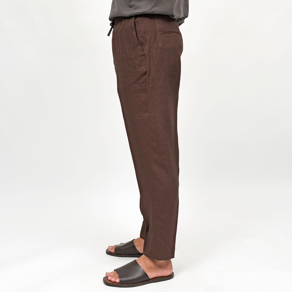 BONHEUR(ボネール) SAN VITO リネンレーヨンウール シャーリングパンツ