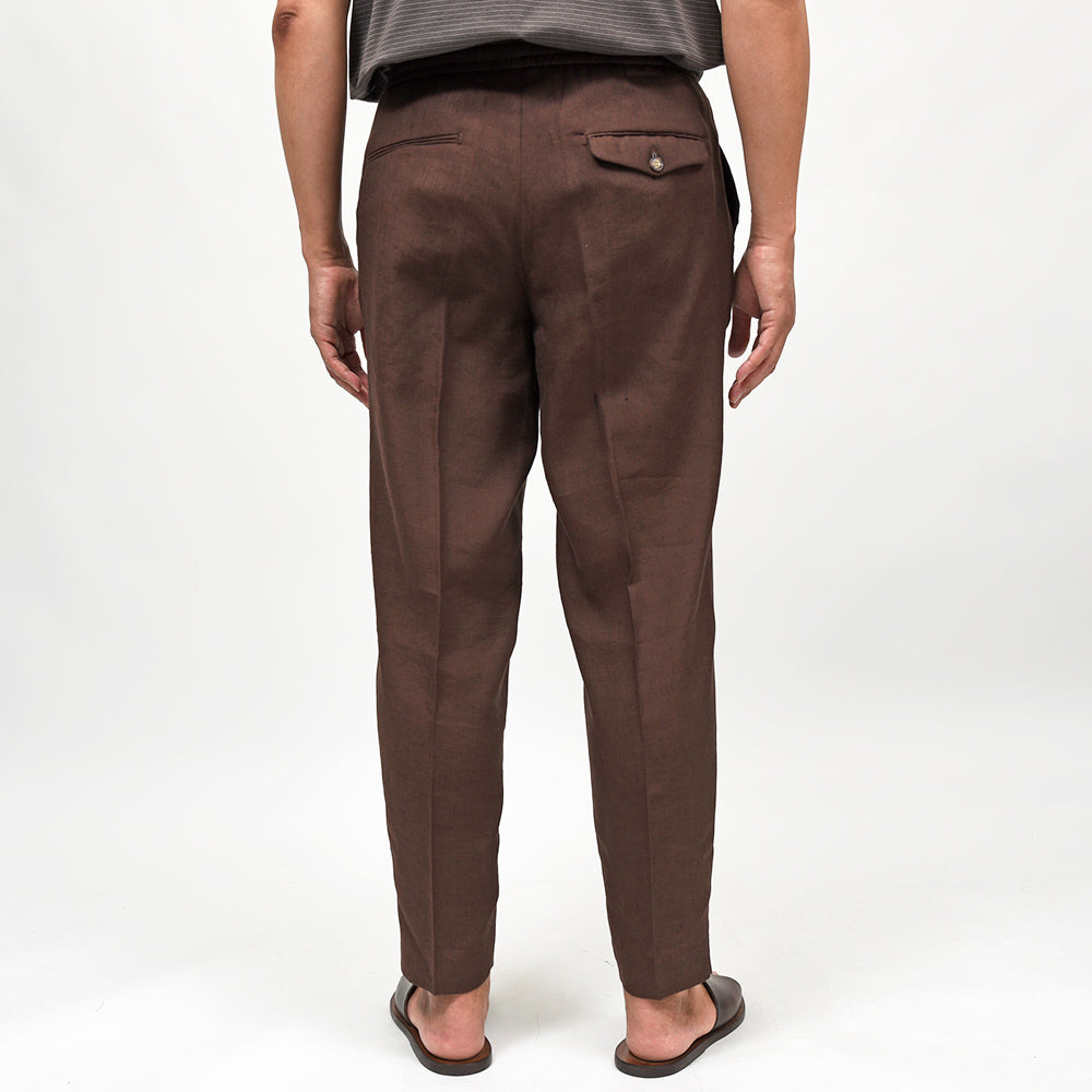 BONHEUR(ボネール) SAN VITO リネンレーヨンウール シャーリングパンツ