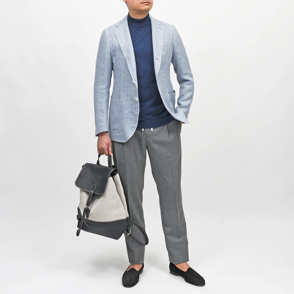 Charles et Charlus(シャルル エ シャルリュス) Marcel グレインレザー×キャンバス バックパック