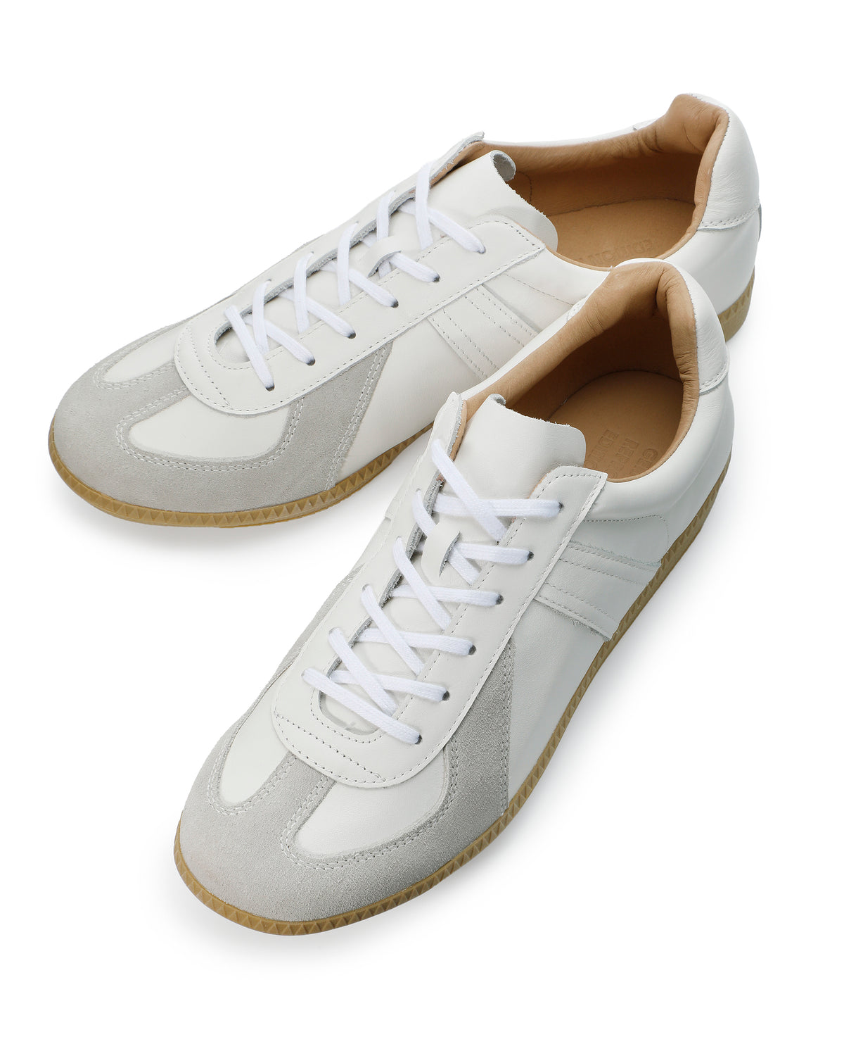 ジャーマントレーナー / GERMAN TRAINER レースアップ レザースニーカー 42700 / ALL LEATHER / ホワイト
